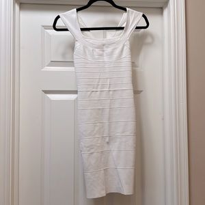 White bandaid dress